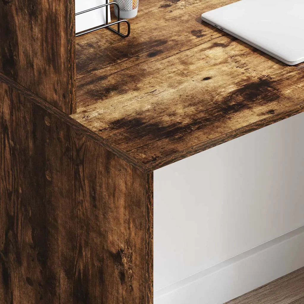 Scrivania | Tavolo da Ufficio Rovere fum¨¦ 102 x 50 x 124 cm Legno multistrato