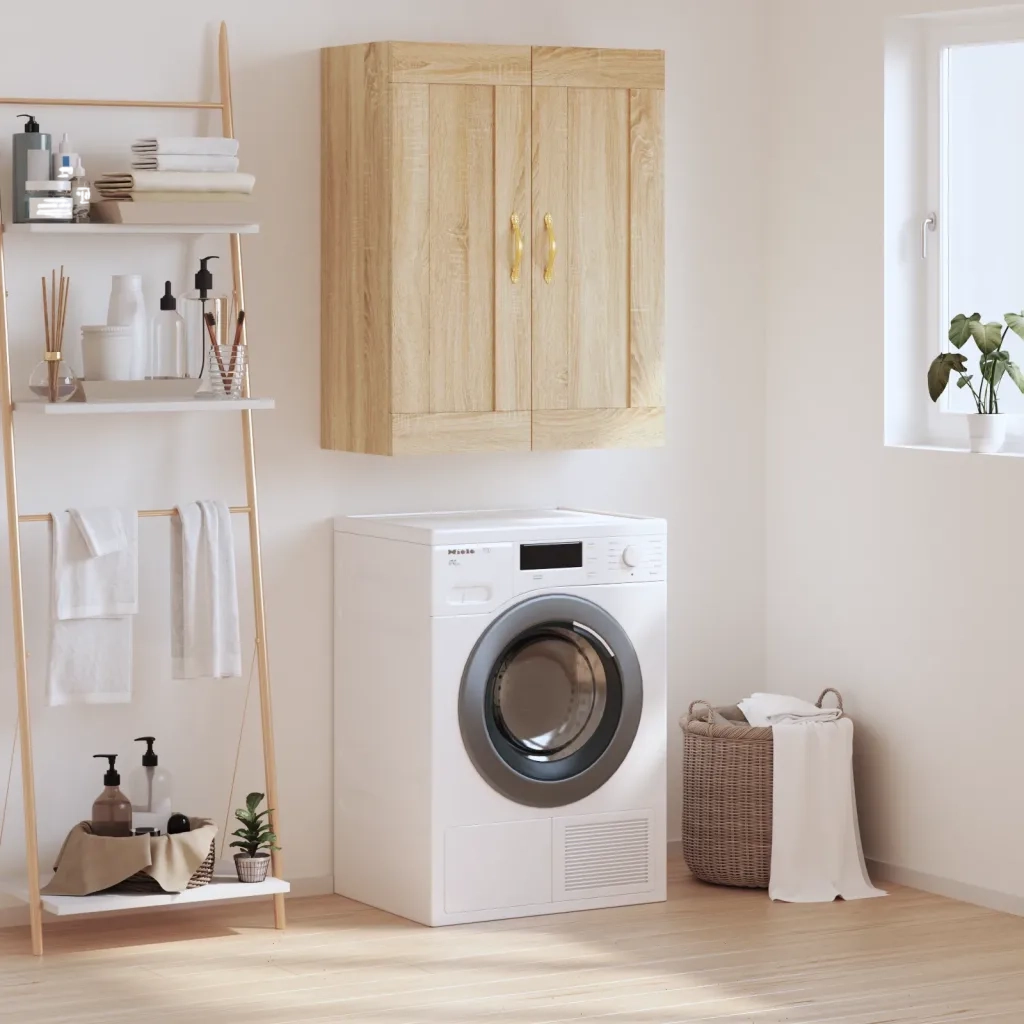 Armadietto a Muro | Mobile a Parete Rovere Sonoma 69,5x34x90 cm Legno Multistrato