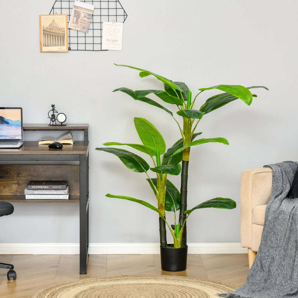 Albero di Banano Artificiale in Vaso ¨C zephmum ¨C Verde 150cm