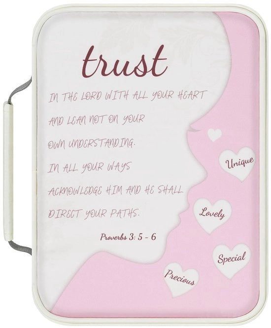 Borsa per Libri Sostenibile con Maniglia - Porta Bibbia con Maniglia - Beige - Regalo per Mamma - Ideale per Donne - 25 x 17,5 x 6,5 cm