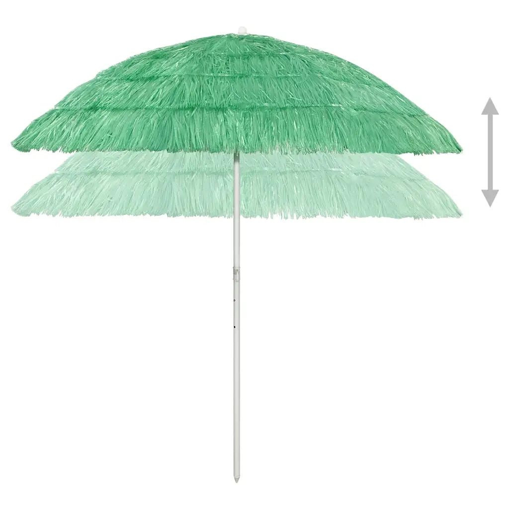 Ombrellone da Spiaggia-Ombrellone da mare Hawaii Verde 240 cm