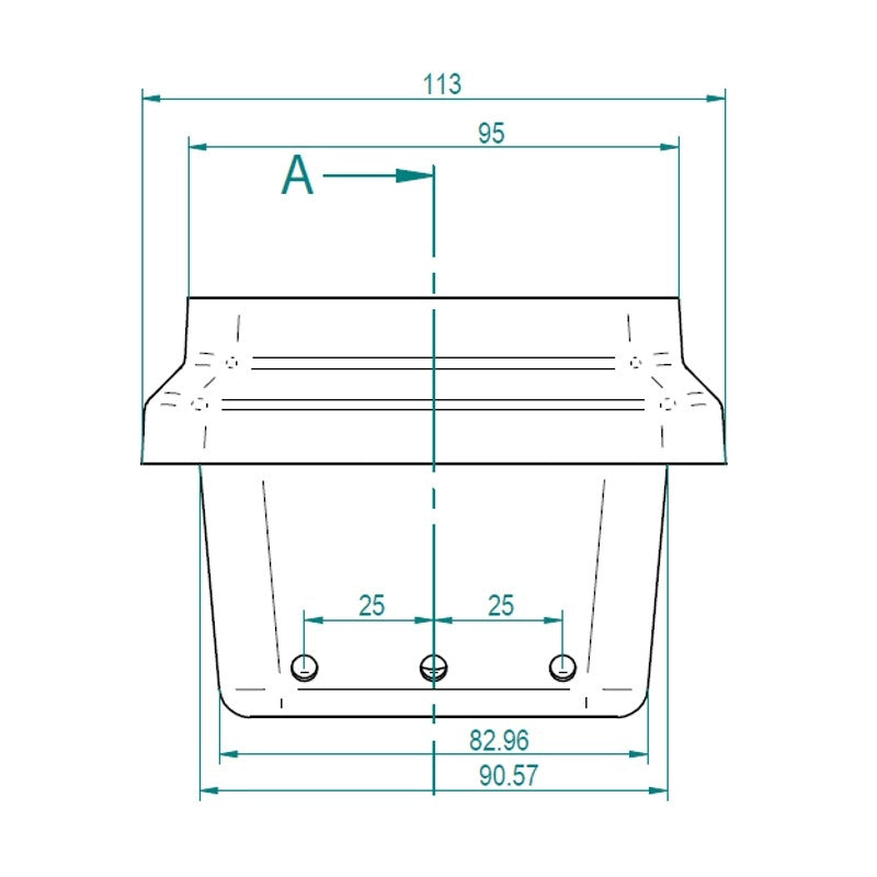 Braciere in ghisa per Stufa a Pellet 113mm x 93mm H: 81mm Bocca: 95x82mm - GHISA di 6,5mm 14809010