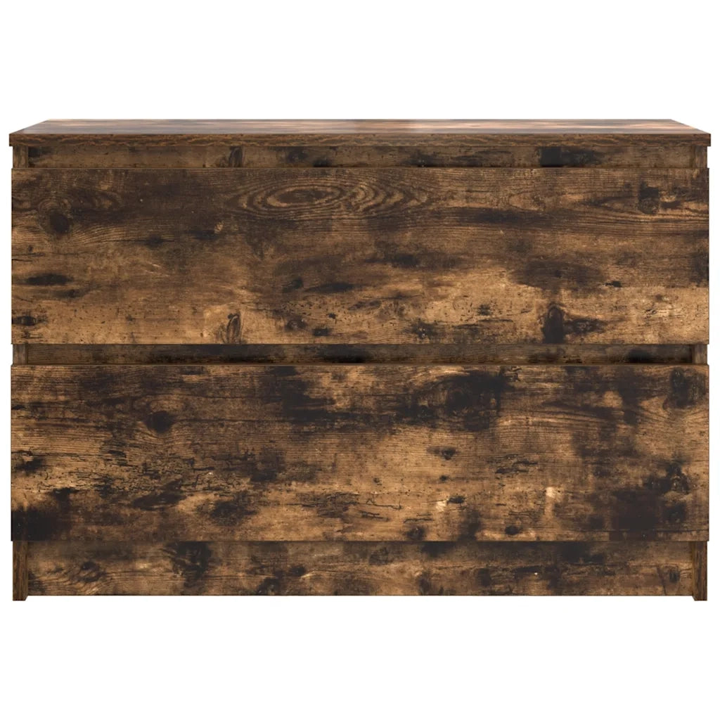 Mobile TV Rovere Fumo 80x35x54 cm in Legno Multistrato 861791