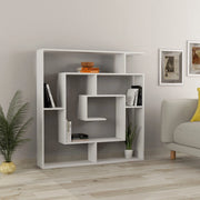 Libreria bianco con 9 ripiani Labirent 125x22x129