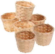 Cassa di Stoccaggio 6-delig - Mini Cassa di Rami - Cassa di Stoccaggio in Bambù - Cassa di Decorazione - Accessorio per Giardino dei Sogni - 7,5 x 7,5 x 6 cm - Cassa di Stoccaggio