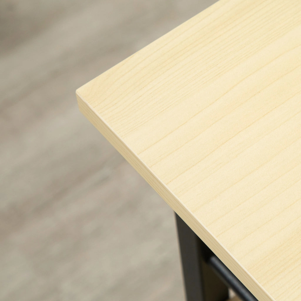Tavolino da caff¨¨ con ruote ¨C Xylo ¨C 2 ripiani, legno naturale, 60x34,5x64,5 cm