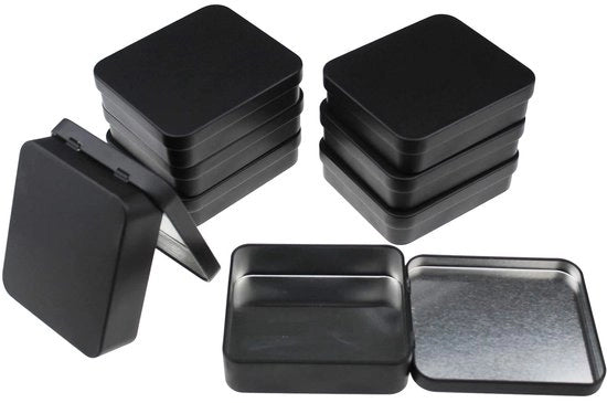 Bacchette metalliche leggere - 8 pezzi - nero - sostenibile - 93 x 83 x 25 mm
