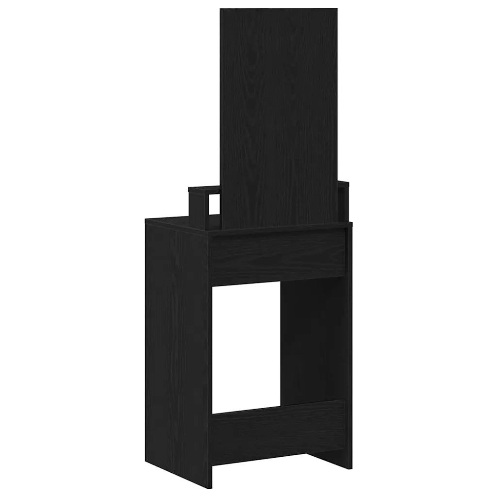 Toeletta | Tavolo da Trucco Rovere Nero 50 x 41 x 140 cm Legno multistrato