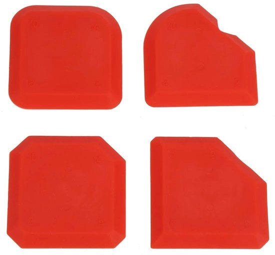 Kit di rimozione di sigillante 4 pezzi - Spazzola luccicante - Pulitore - Kit di accessori nascosti - Applicatore in silicone - Set multi-funzione