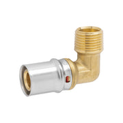 RACCORDO CURVO MASCHIO A PRESSARE PER TUBO MULTISTRATO MODELLO AP153 - 3/4 Ø20X2  - APE