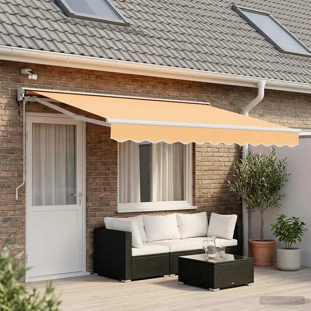 Tettuccio Elettrico Retrattile Sabbia 4 × 3 m 3426106