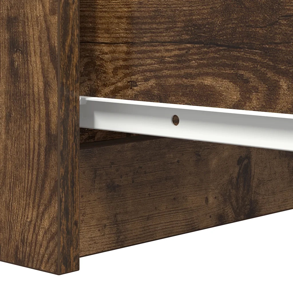 Credenza Rovere Fumo 37,5x35x76 cm in Legno Multistrato 861755