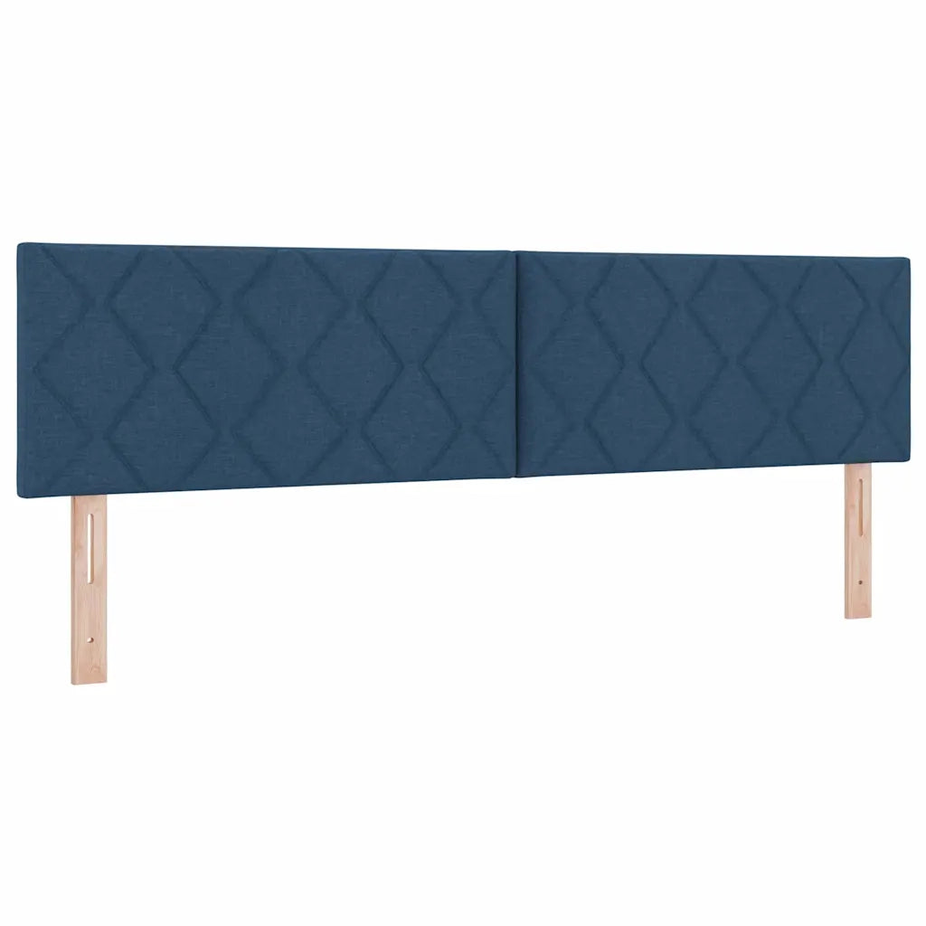 Letto a molle con testiera Blu 180 x 200 cm Tessuto 3340107