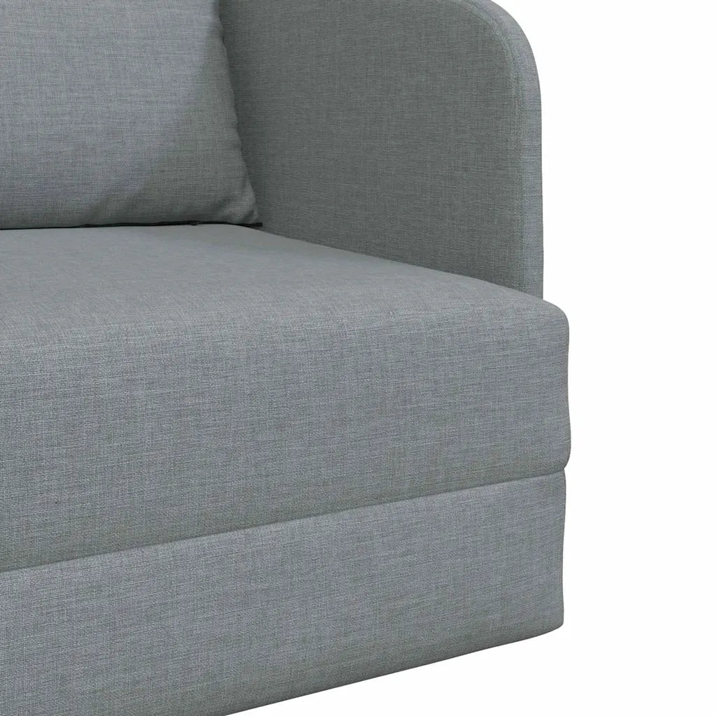 Divano letto-Sofa Letto-Daybed Grigio chiaro 65 x 80 x 83 cm Tessuto