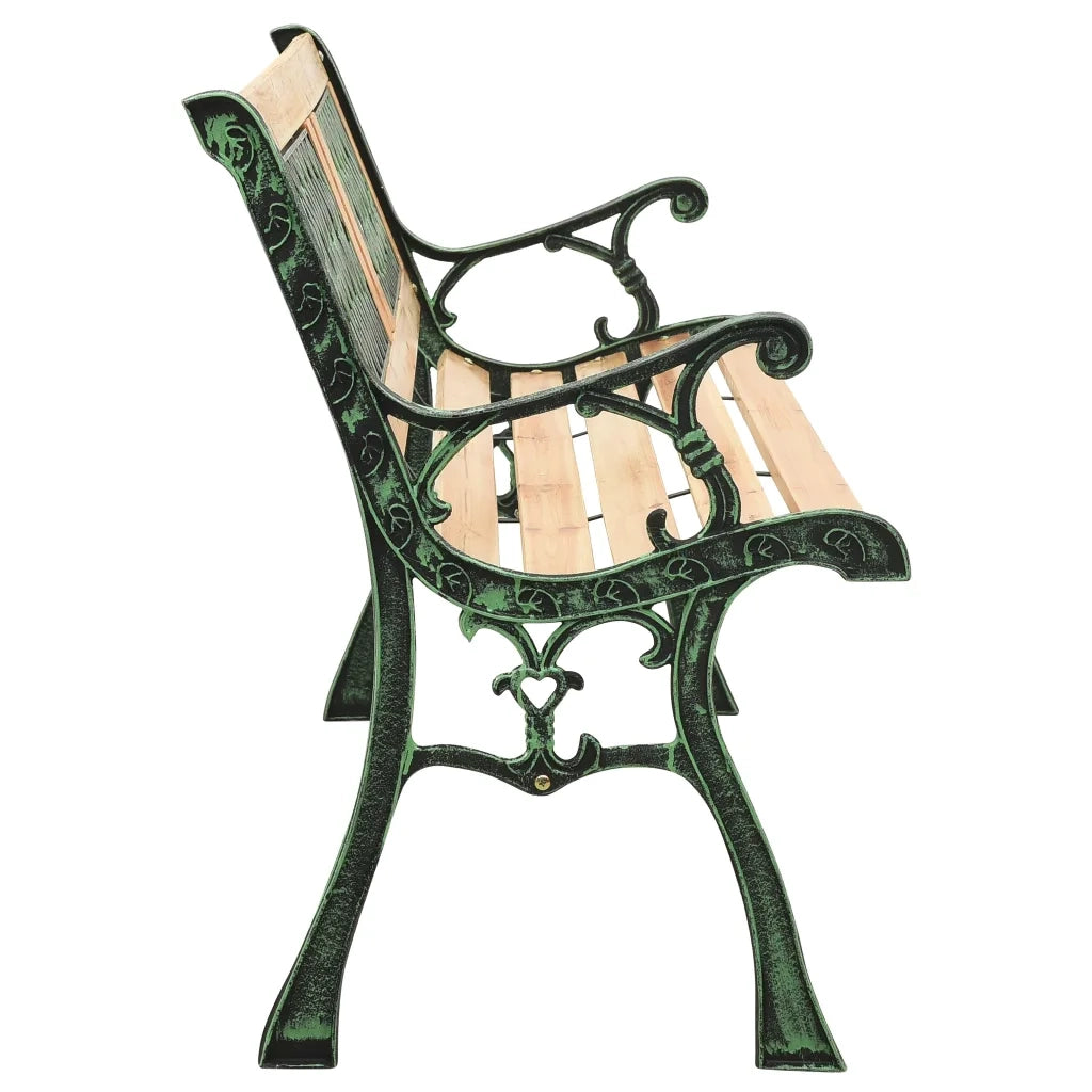 Panchina da Giardino | Panca da Giardino 122 cm in Ghisa e Legno Massello di Abete