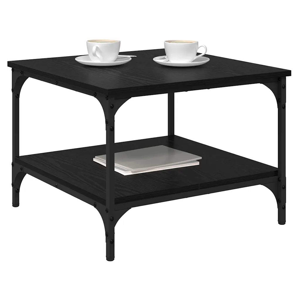 Tavolino da salotto | Tavolino da caff¨¨ | Tavolino da Soggiorno Rovere Nero 55 x 55 x 40 cm