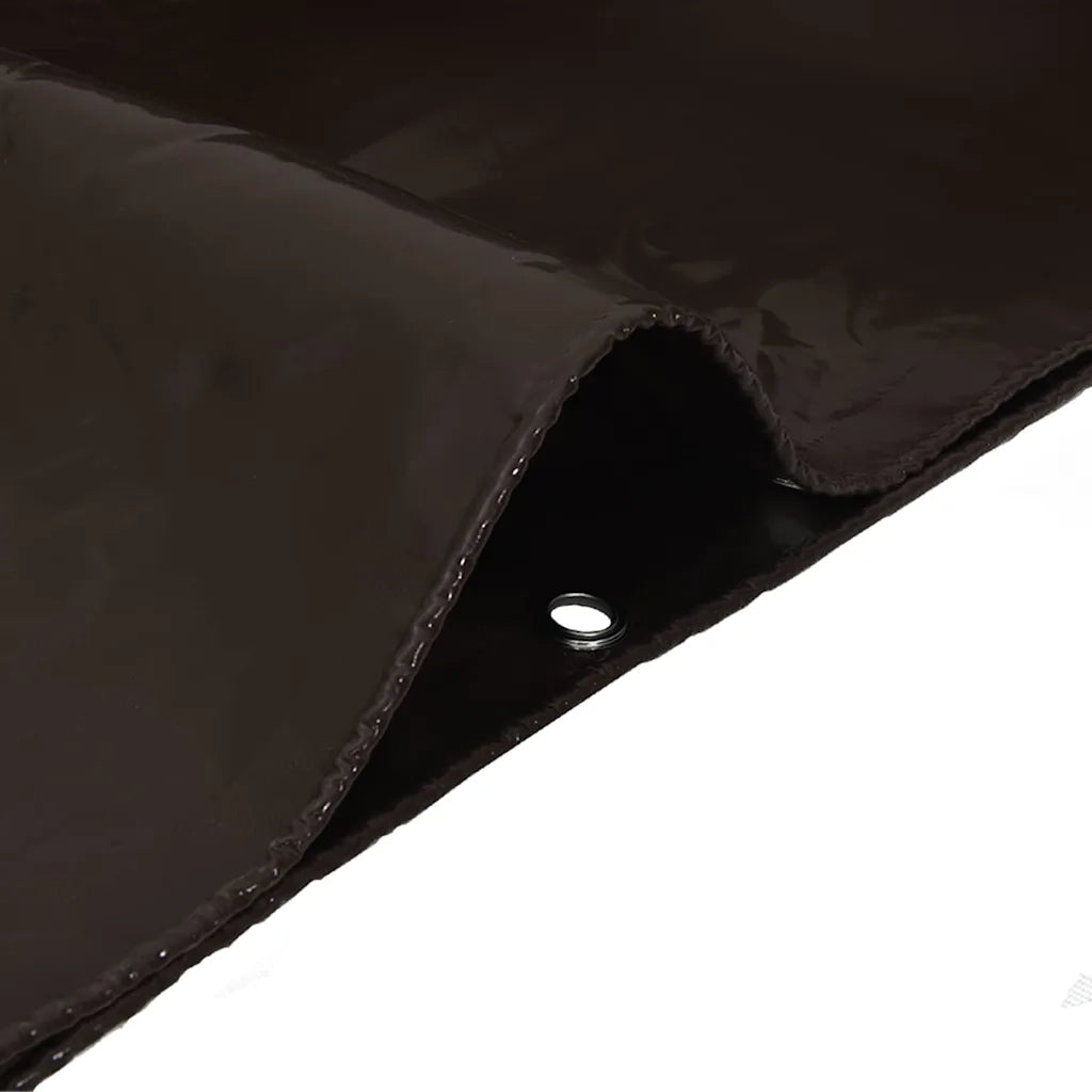 Telo 650g / m² Marrone 3 x 4 m Tela con rivestimento in PVC 42017707