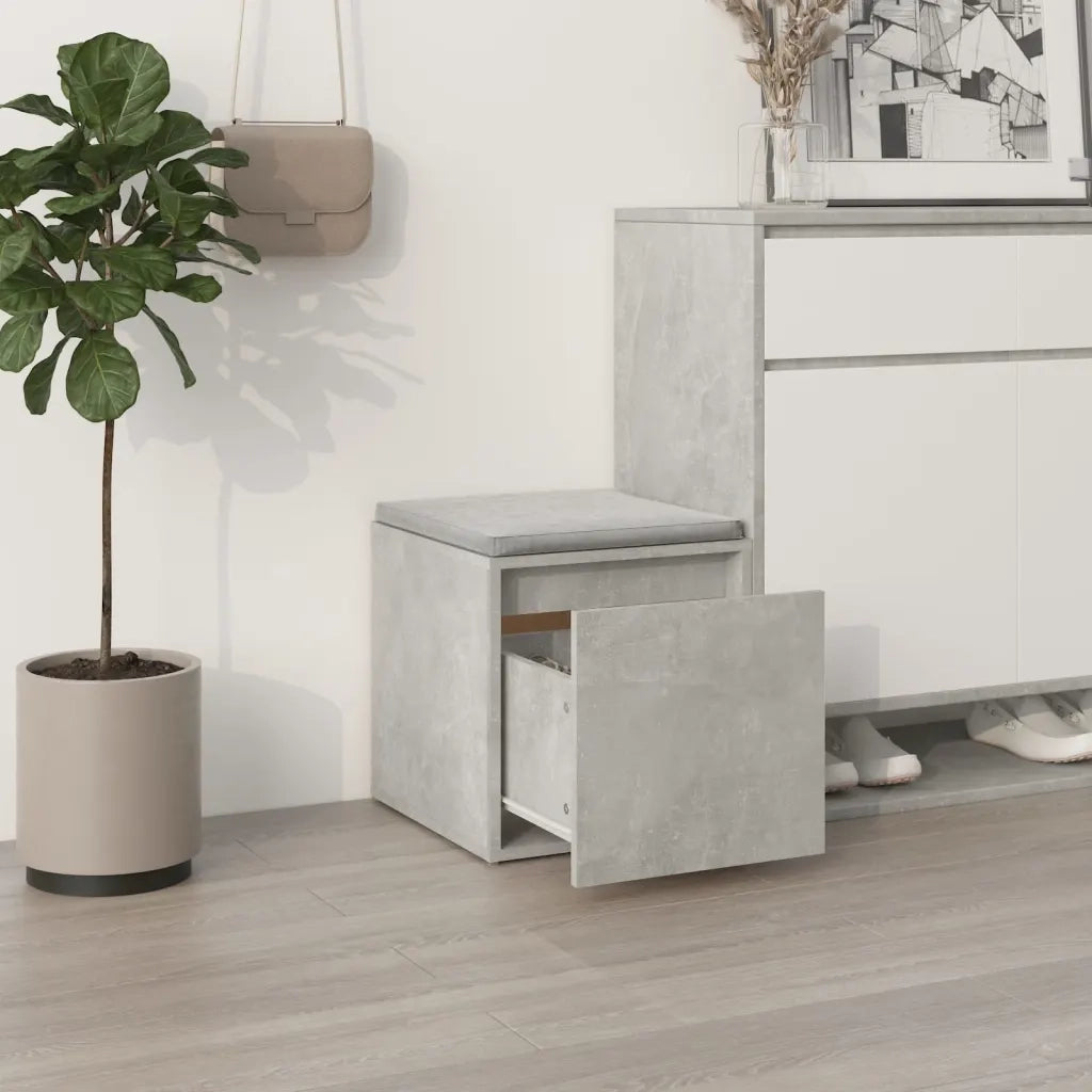 Cassetto Contenitore Grigio Cemento 40,5x40x40 cm in Legno CFW7487419