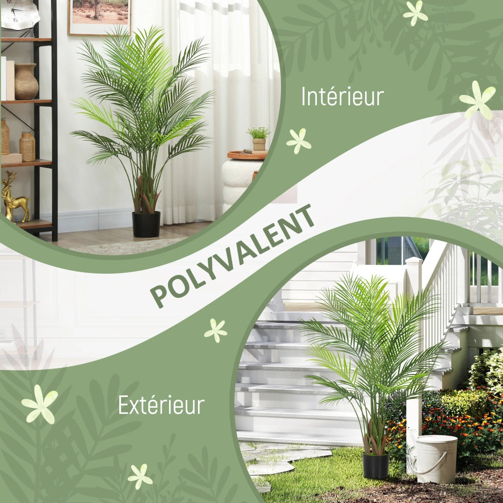 Palma artificiale con vaso ¨C zephmum ¨C verde 120 cm
