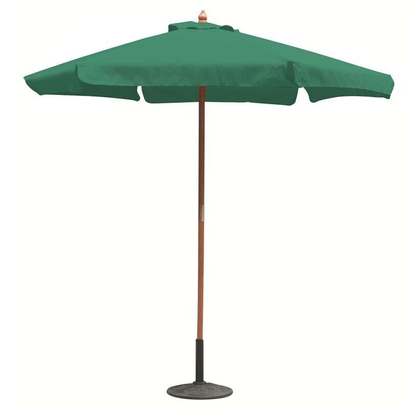 OMBRELLONE FANTASY TONDO CON TELO VERDE SCURO 3 MT