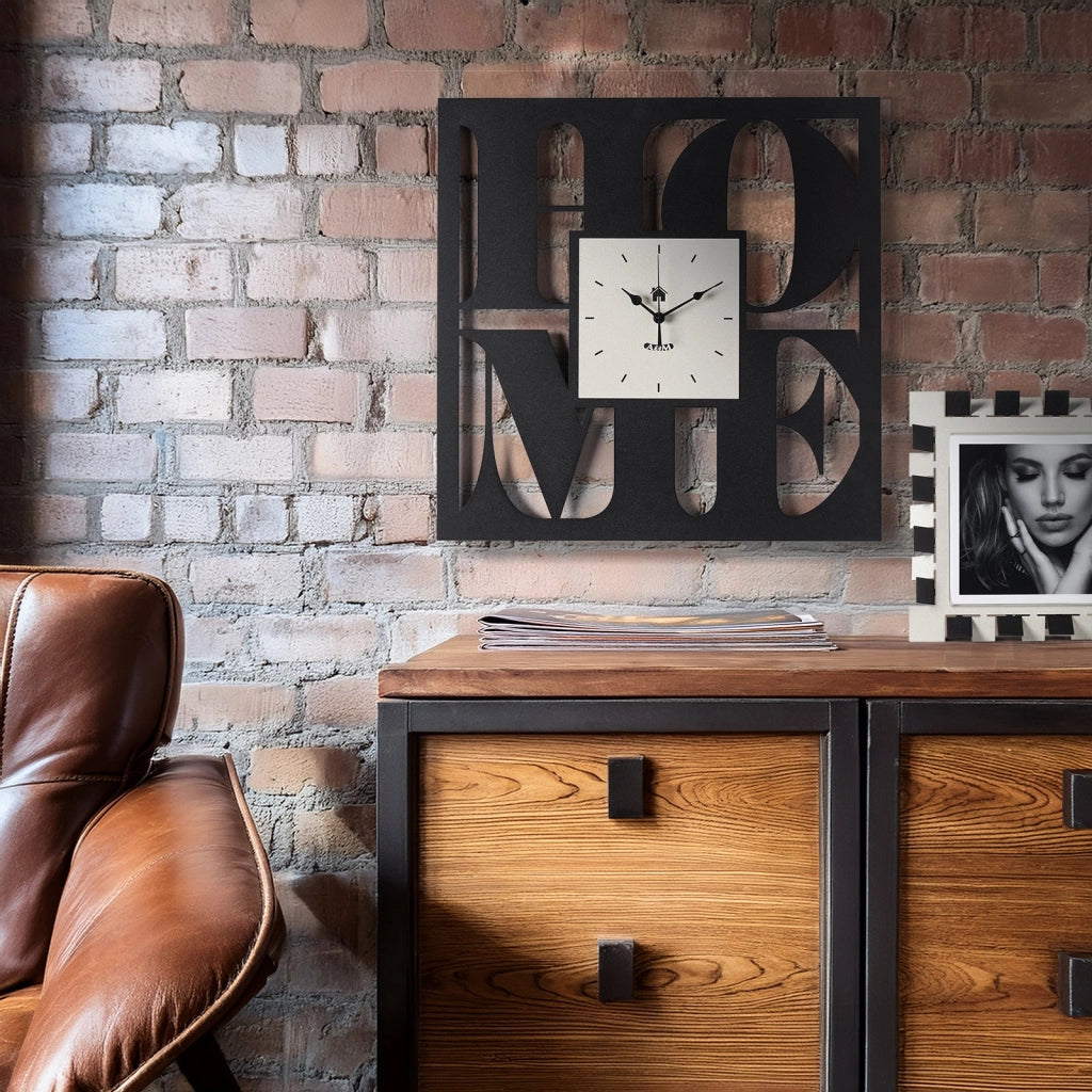 orologio da parete di design home Caramello industrial/miele in Ferro 50x50h cm