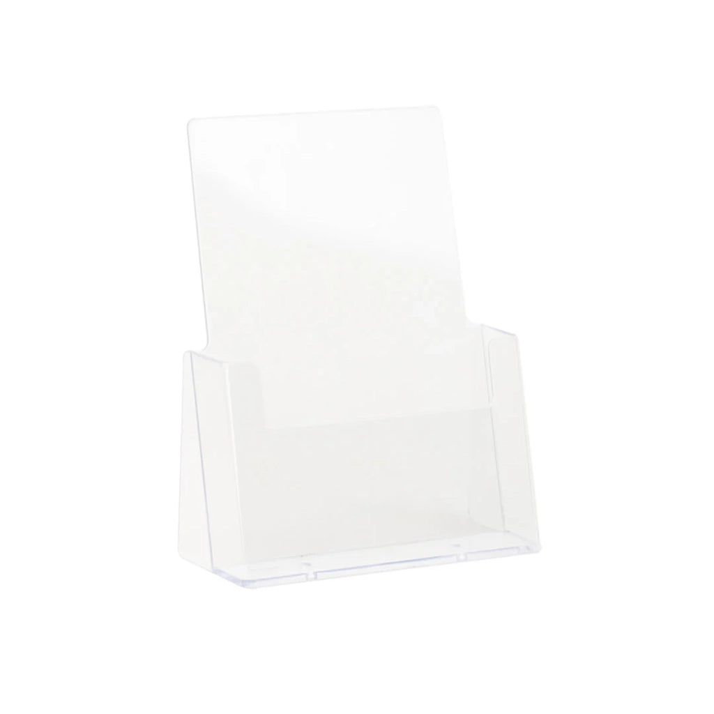 Porta depliant da banco in plexi A5