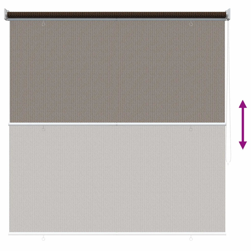Tenda a Rullo Esterno Blocco UV 90% Marrone 120 x 230 cm HDPE 42036106