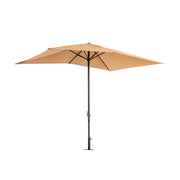 Ombrellone da Giardino con Palo Centrale in Alluminio Antivento Formato: 3 x 2 m, Colore: Ecru