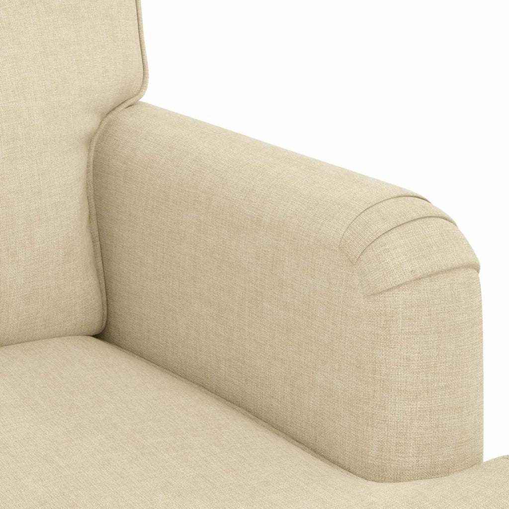 Divano Crema 162 x 80 x 85 cm Tessuto 42024495