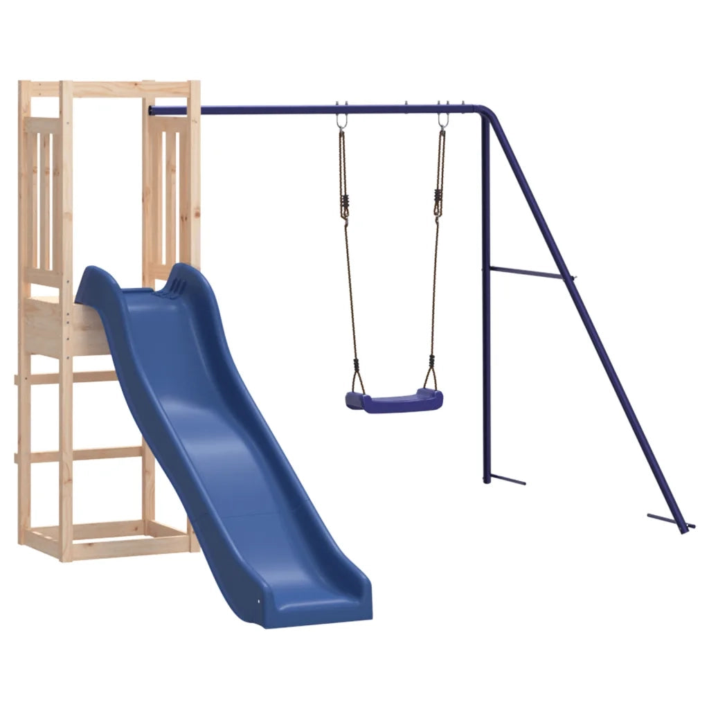 Set da Gioco da Esterno in Legno Massello di Pino CFW1094934