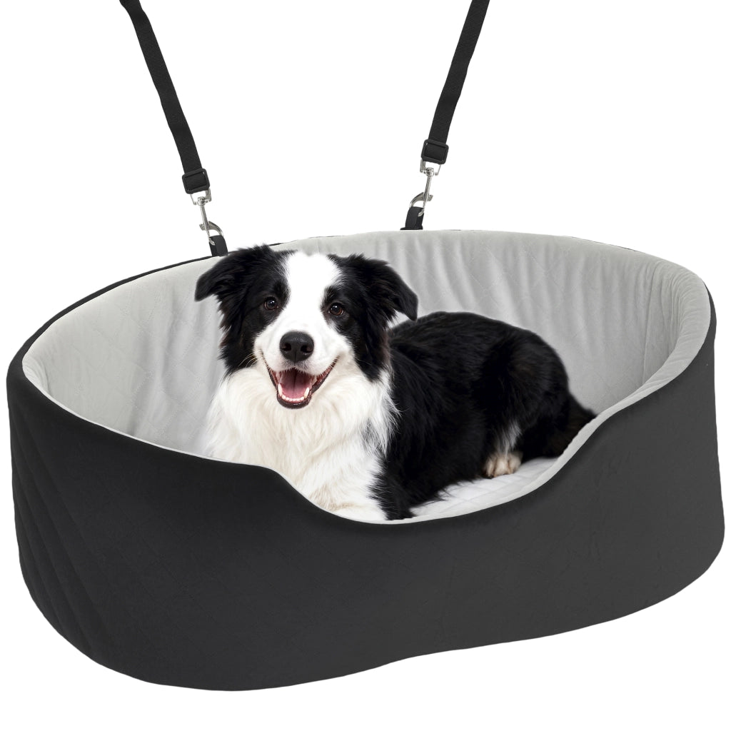 Cuscino per auto per cani ¨C zephmum ¨C nero 77x43x28 cm