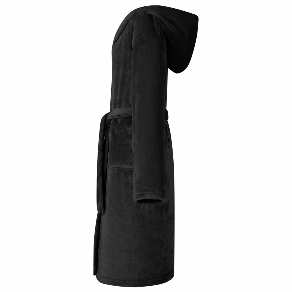 Accappatoio con Cappuccio Nero s Flanella CFW7420750