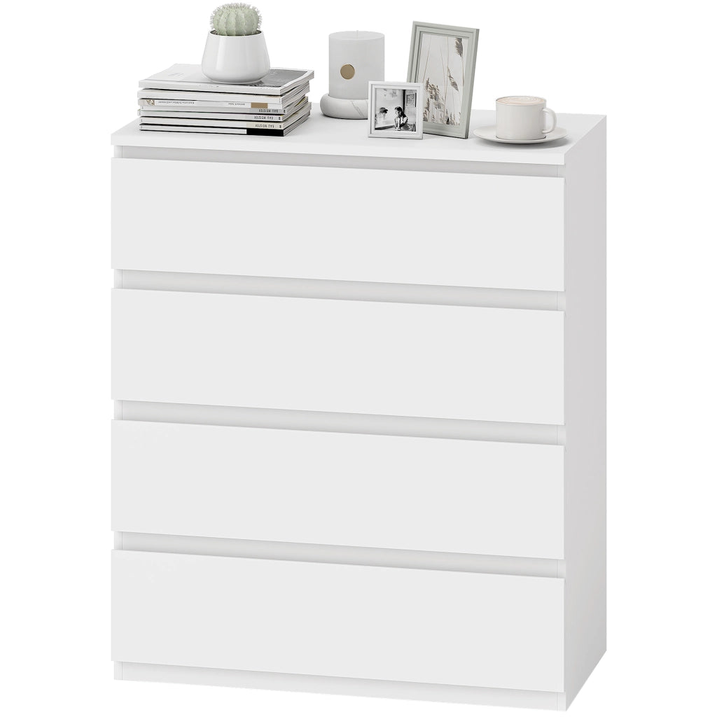 Cassettiera 4 cassetti ¨C Xylo ¨C Bianco 80x39x95 cm