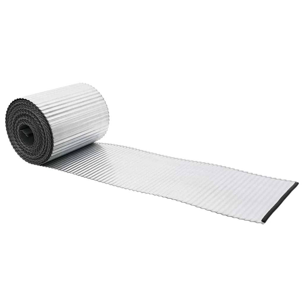 Bordura per Prato 20 m x 10 cm Acciaio zincato Argento 42030323