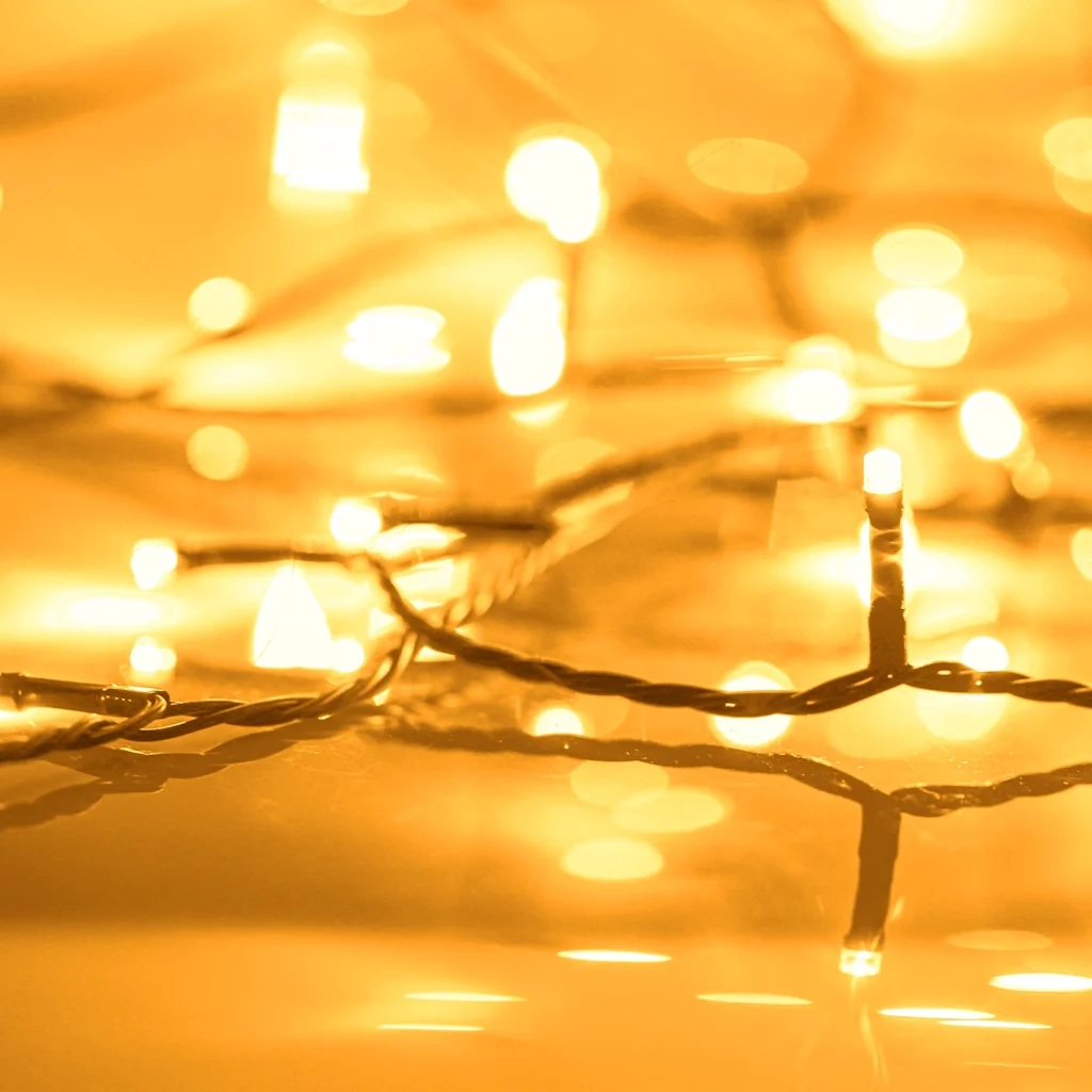 Stringa di Luci 2000 LED Interni Esterni 200m IP44 Bianco Caldo 51298