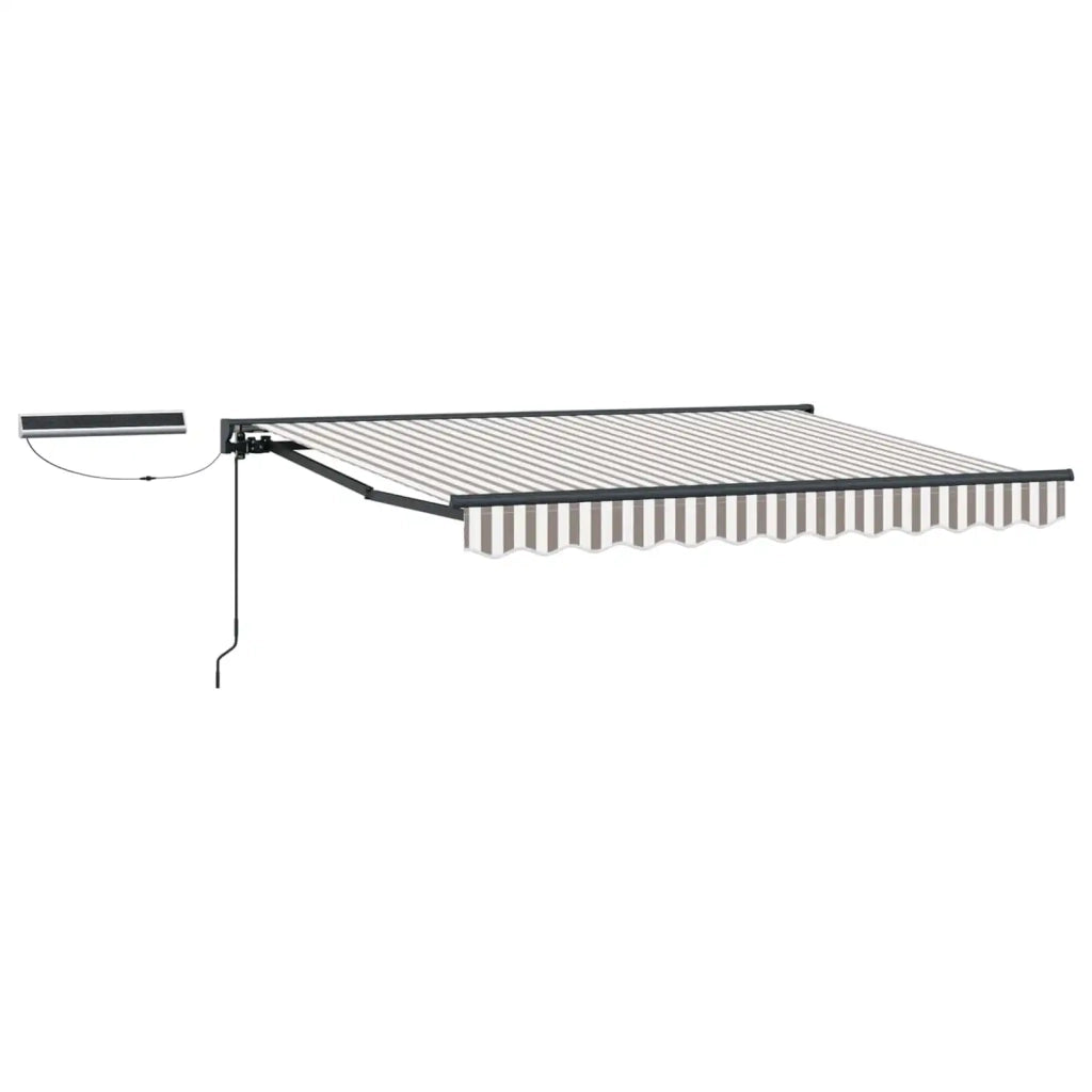 Tettuccio Elettrico Retrattile Grigio chiaro e bianco 5 x 3 m 3426414
