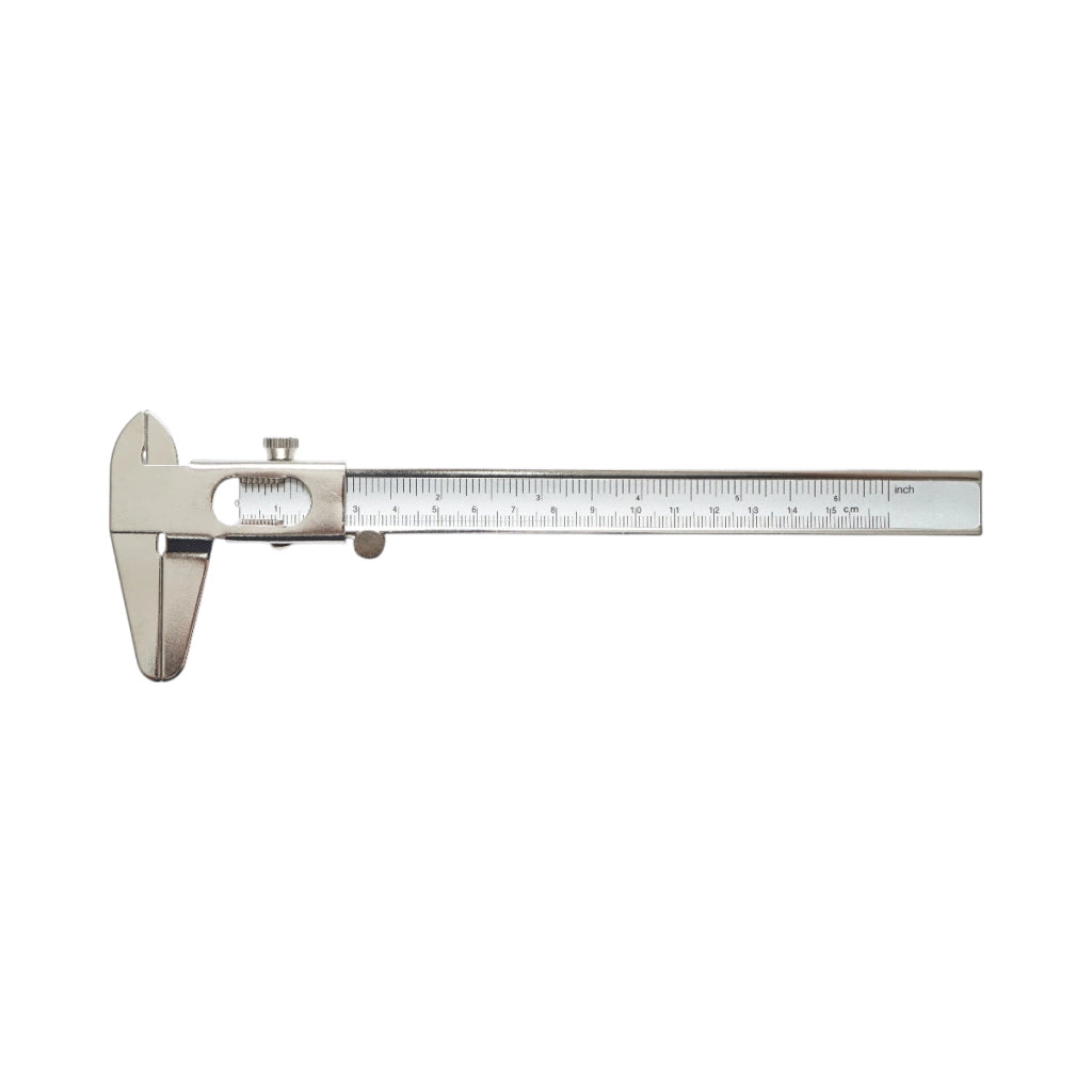 Calibro meccanico professionale 150mm, scala graduata in mm/cm/pollici, misurazione interna, esterna, profondità Crownman