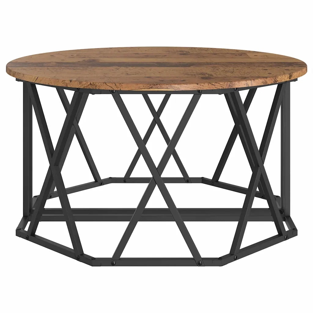 Tavolino da Salotto-Tavolino da soggiorno-Tavolo Legno vecchio 80 x 80 x 42 cm