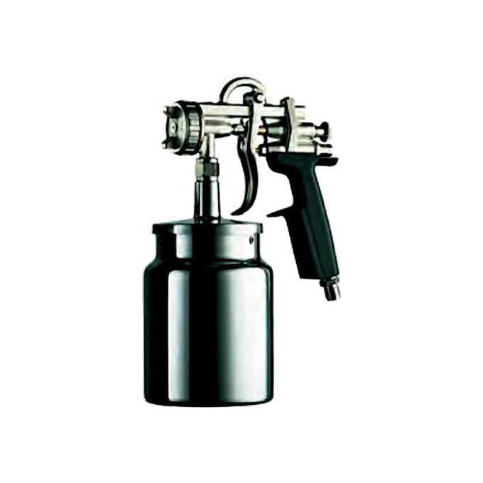 ASTUROMEC 9011 Serie 9011 Pistola per Verniciatura Gel-Coat Ugello 4 mm Serbatoio 680 cc Acciaio Inox colore Argento