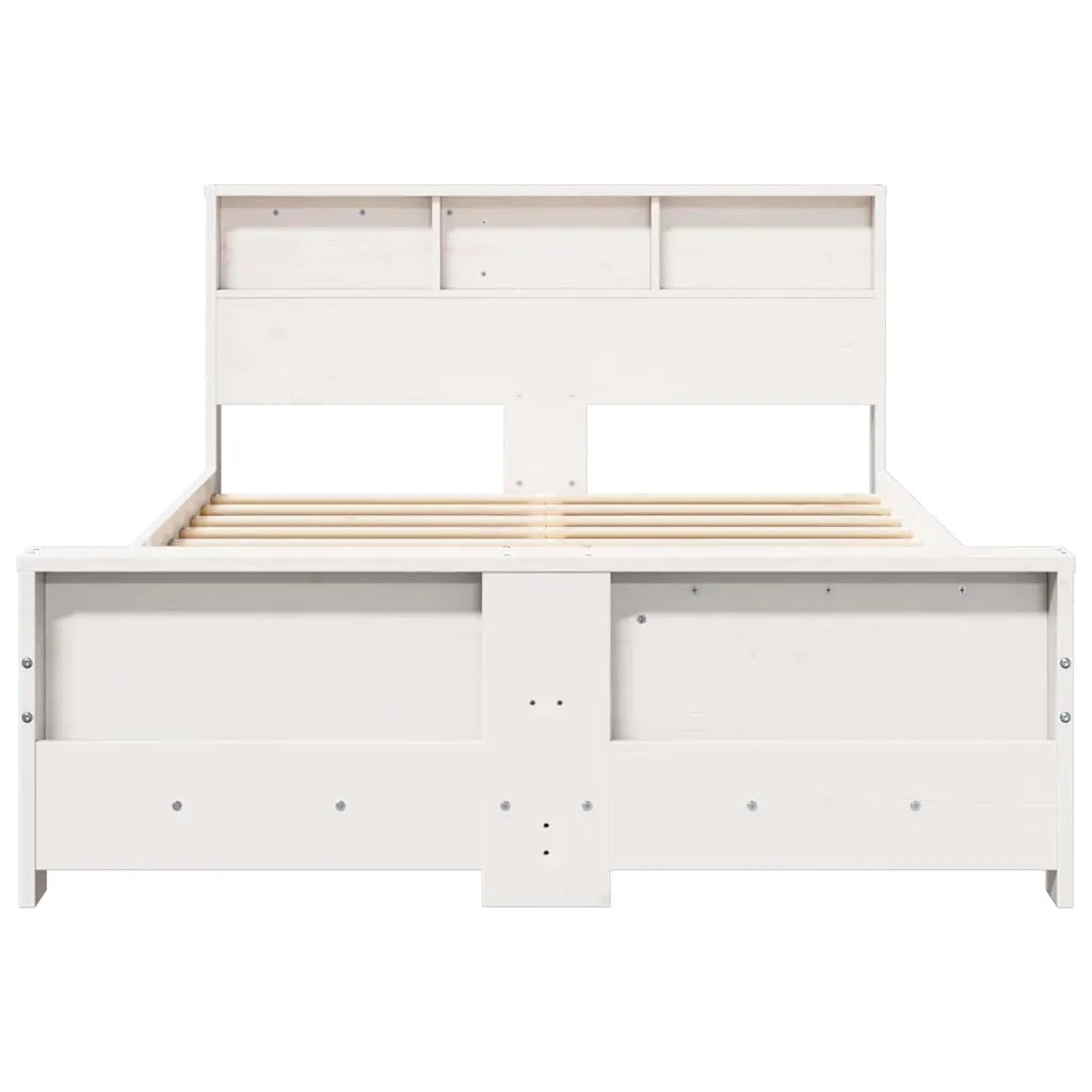 Letto matrimoniale | Letto per adulti | Struttura del letto Bianco 120 x 200 cm Legno multistrato
