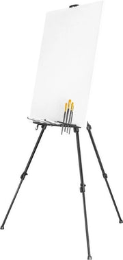 Easel per Pittore Flessibile e Ripiegabile - Easel per Adulti e Bambini - Easel per Atelier e Easel per Parete - Adatto per Tela da Pittura - Easel Pratico per Atelier - Nero - 60-180 cm