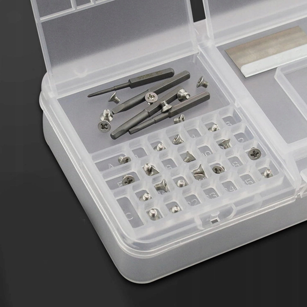 Organizer Plastico a Due Livelli – 180 x 115 x 35 mm | Materiale PP Resistente | Per Componenti Elettronici, Viti, Cavi