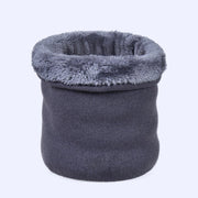 Scaldacollo caldo in maglia a tinta unita, modello per coppie, protezione densa per il collo, pullover in lana lavorato a maglia per la protezione dal freddo