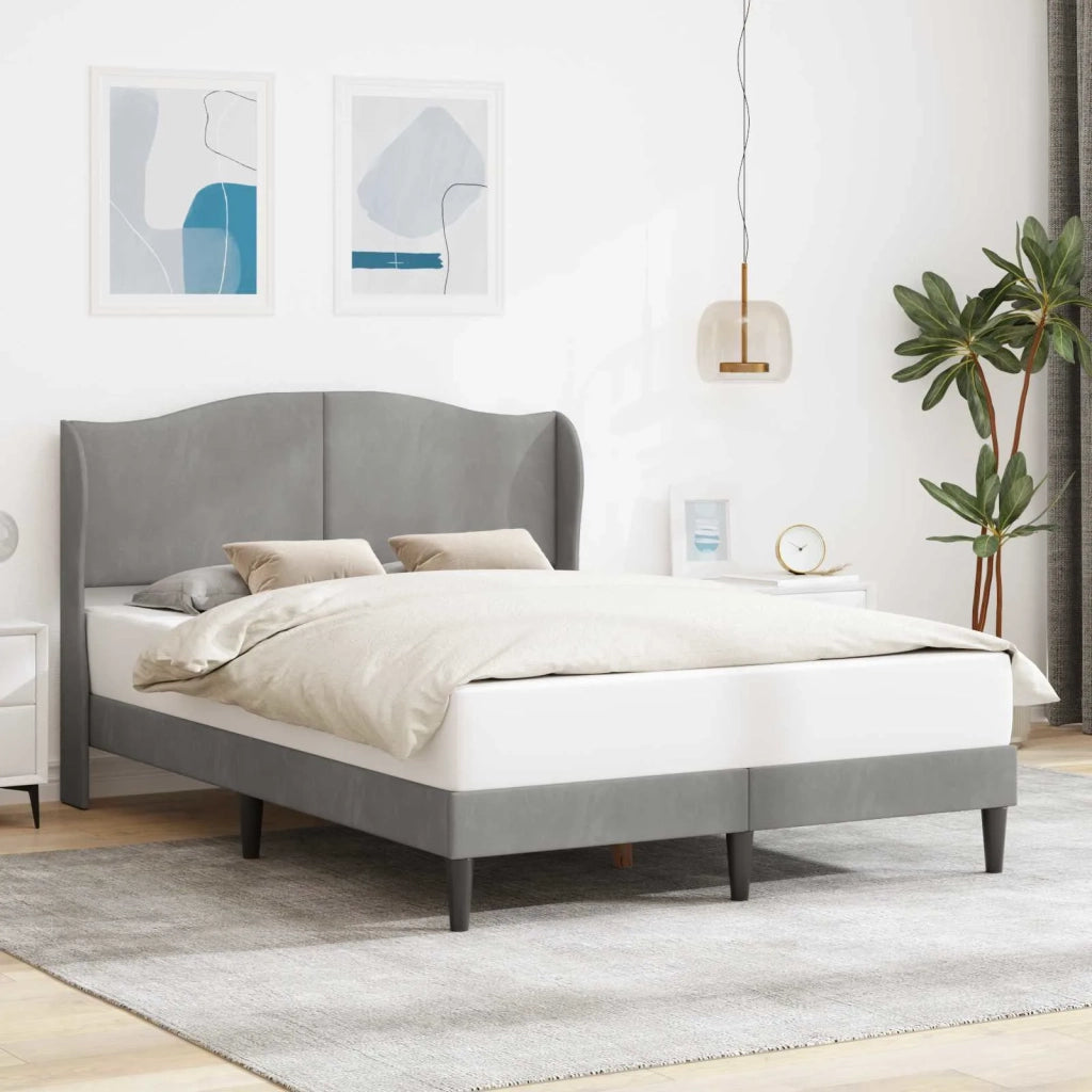 Struttura del letto Grigio Chiaro 120 x 190 cm Velluto 42027905