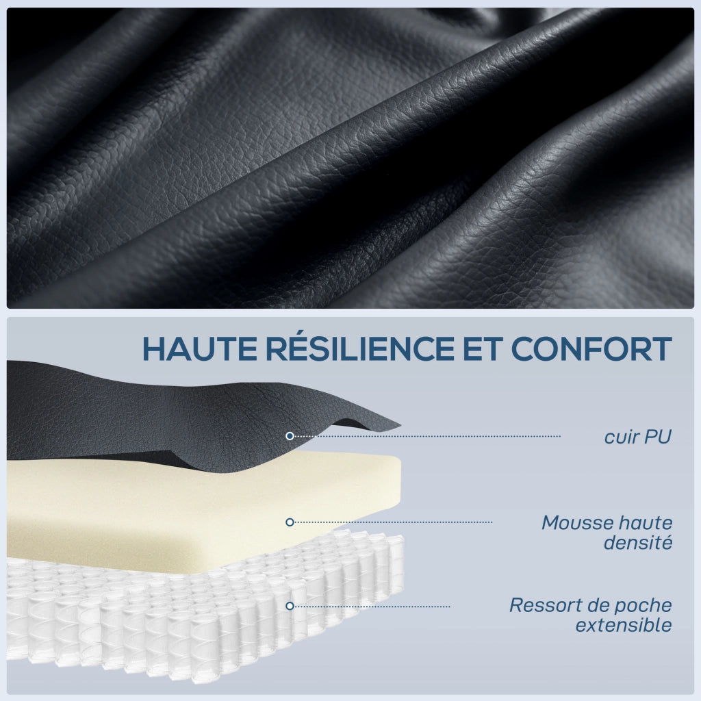 Poltrona Relax Massaggiante Elettrica con Riscaldamento ¨C Xylo ¨C Reclinabile Girevole 360¡ã Nero