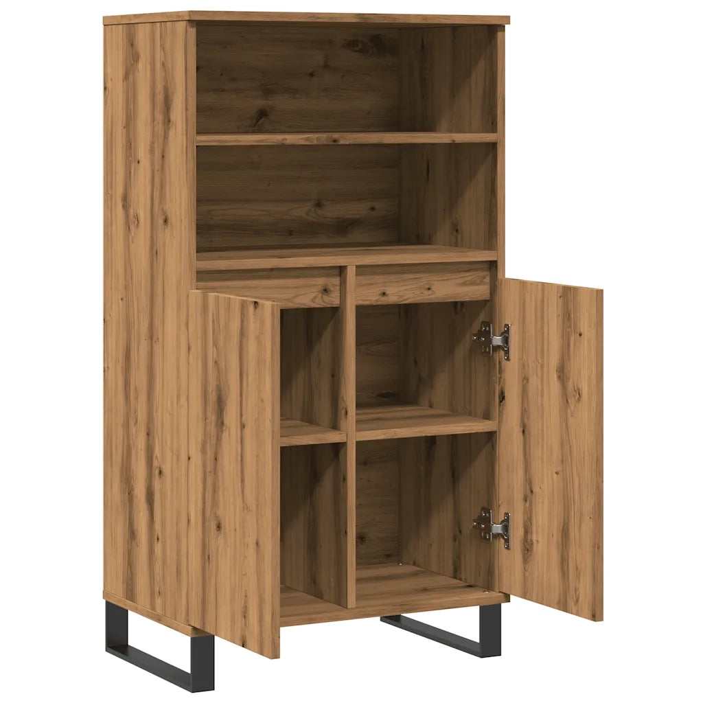 Credenza Rovere Artigianale 60x36x110 cm in Legno Multistrato 857461