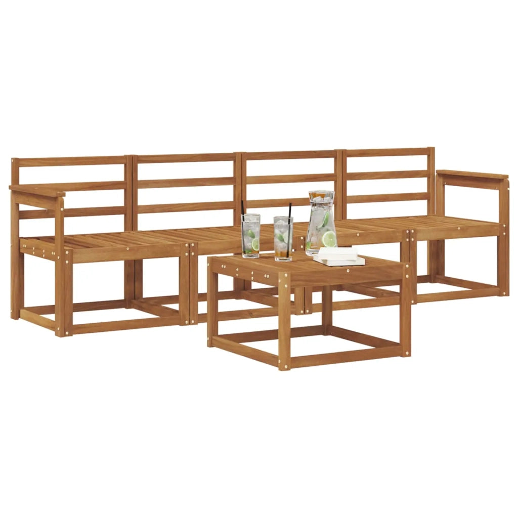 Set di divani da esterno 5 pcs Naturale 3365962