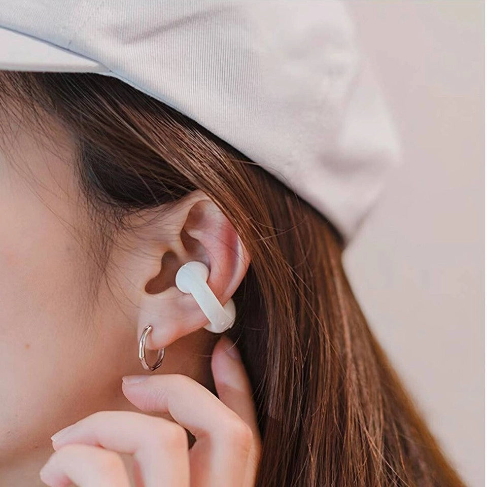 CUFFIE AURICOLARI BLUETOOTH 5.3 TWS ORECCHINO WIRELESS CLIP ORECCHIO SMATPHONE