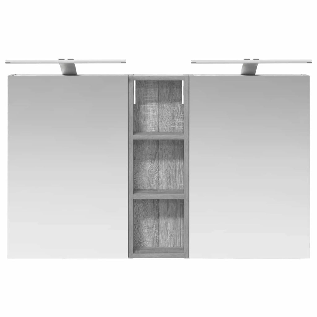 Set di Armadi da Bagno | Armadio da bagno con porta 3 pz 100 x 10,5 x 60,5 cm