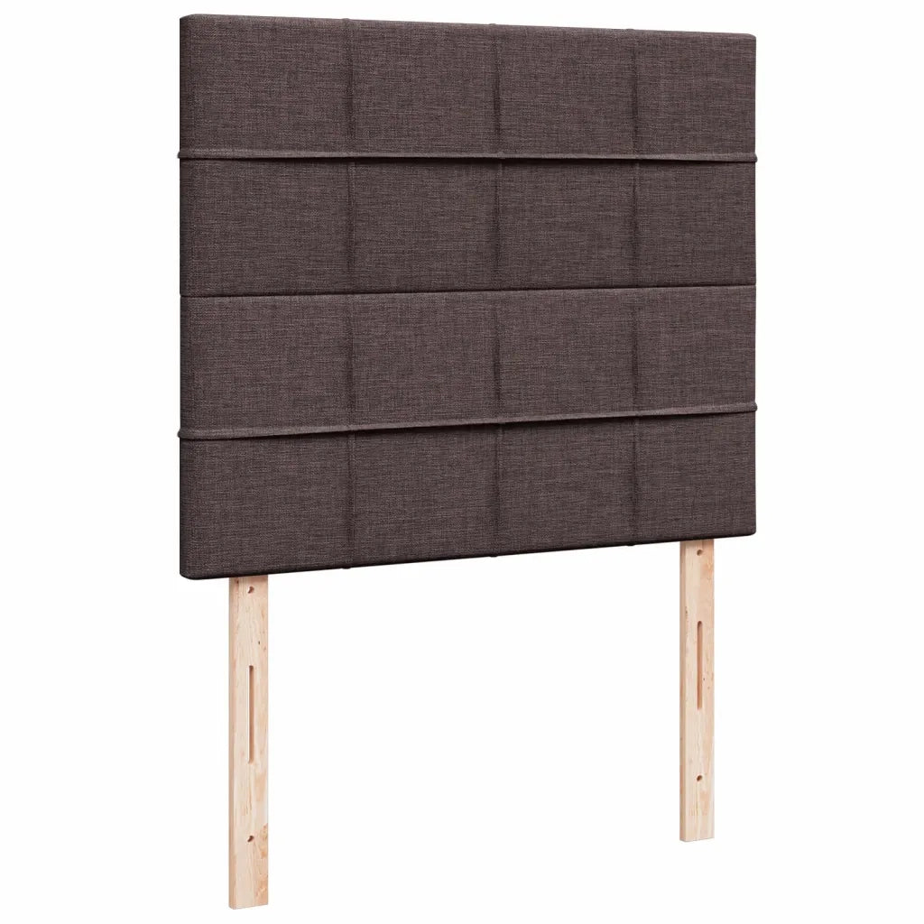Giroletto a Molle con Materasso Marrone Scuro 120x200cm Tessuto 3290465